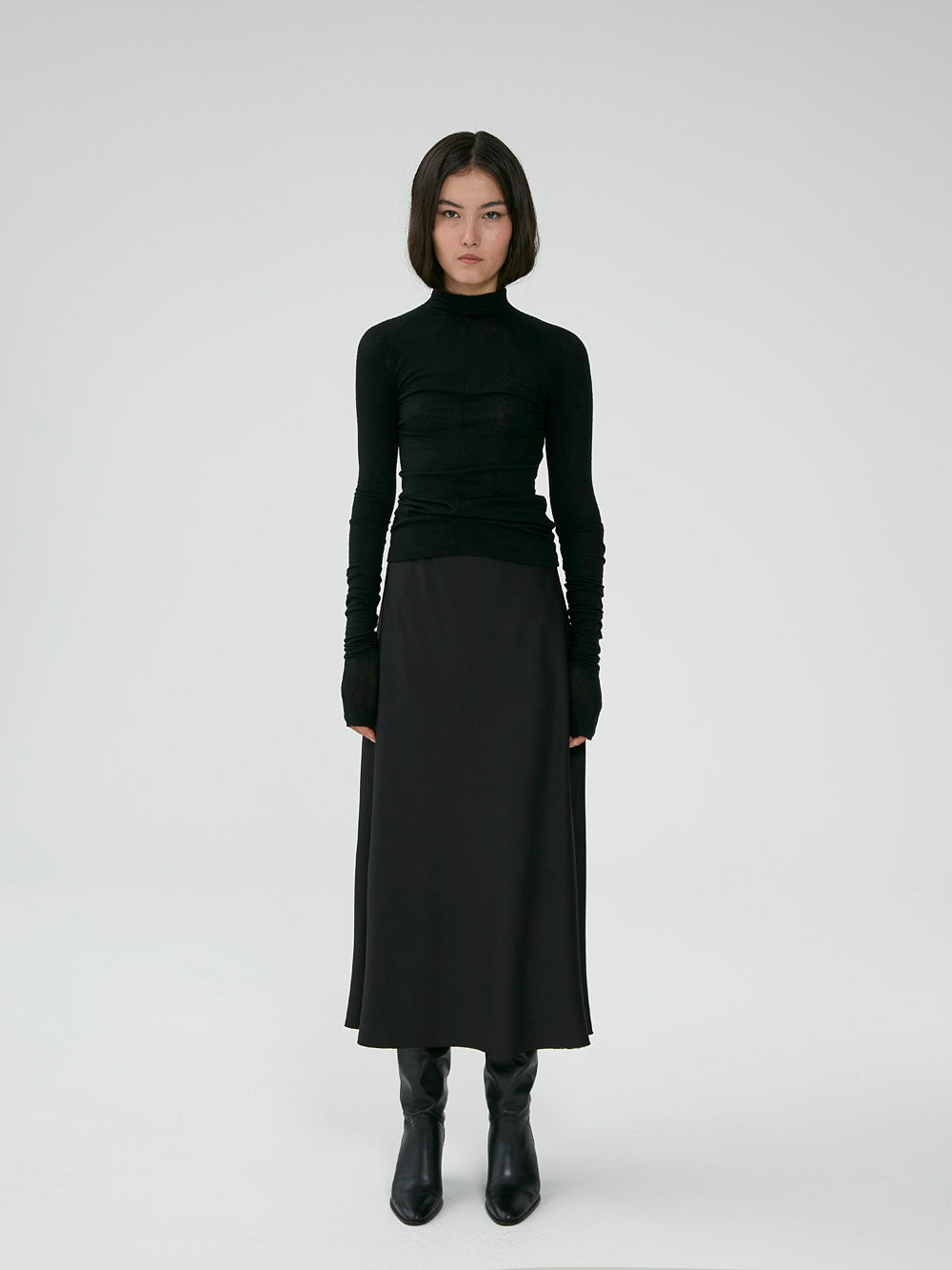 Bias Twill Skirt