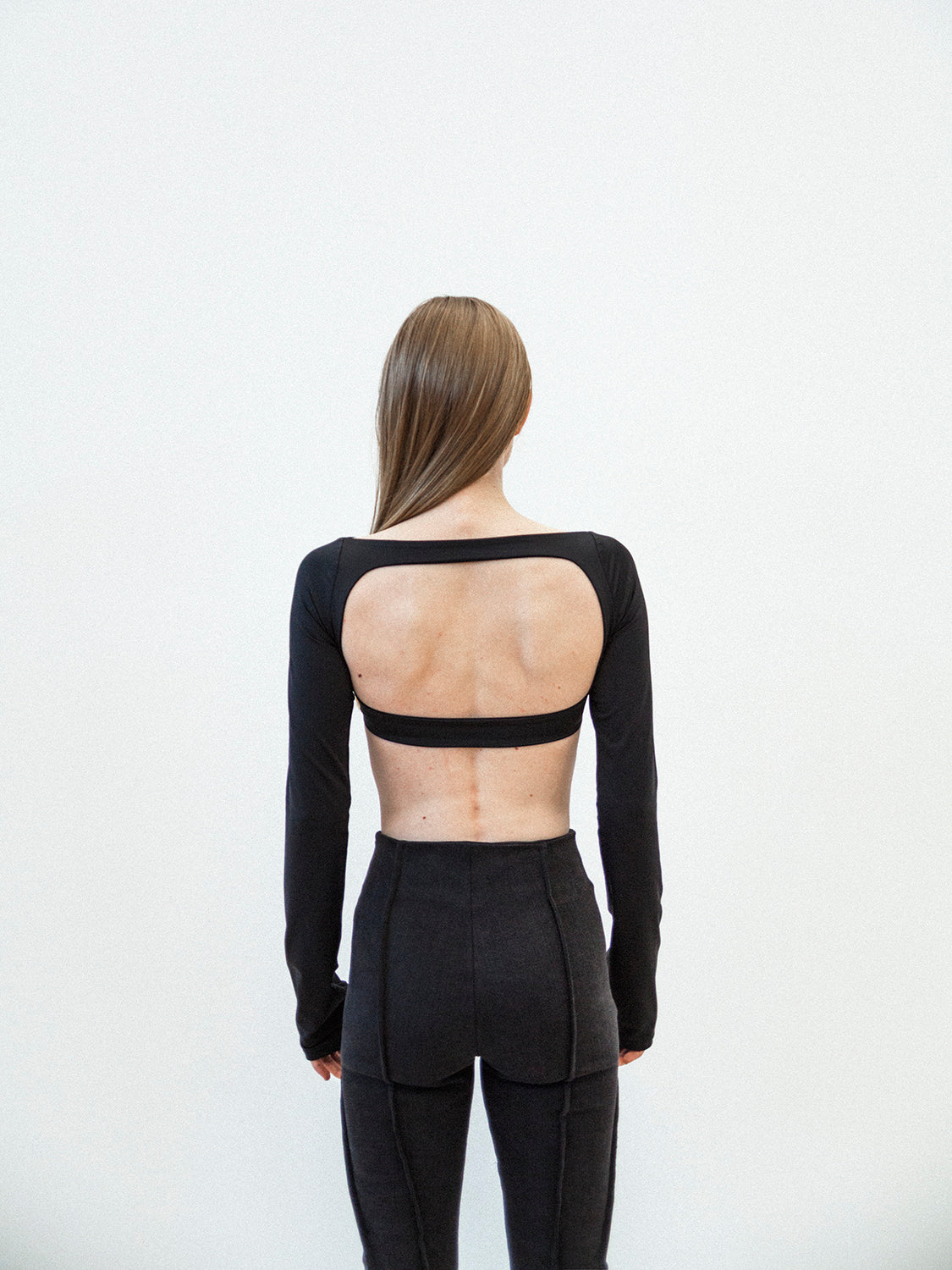 Techno Jersey crop top