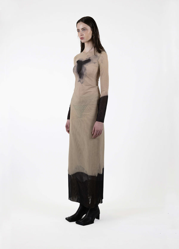 Hand-Dyed Mesh Top